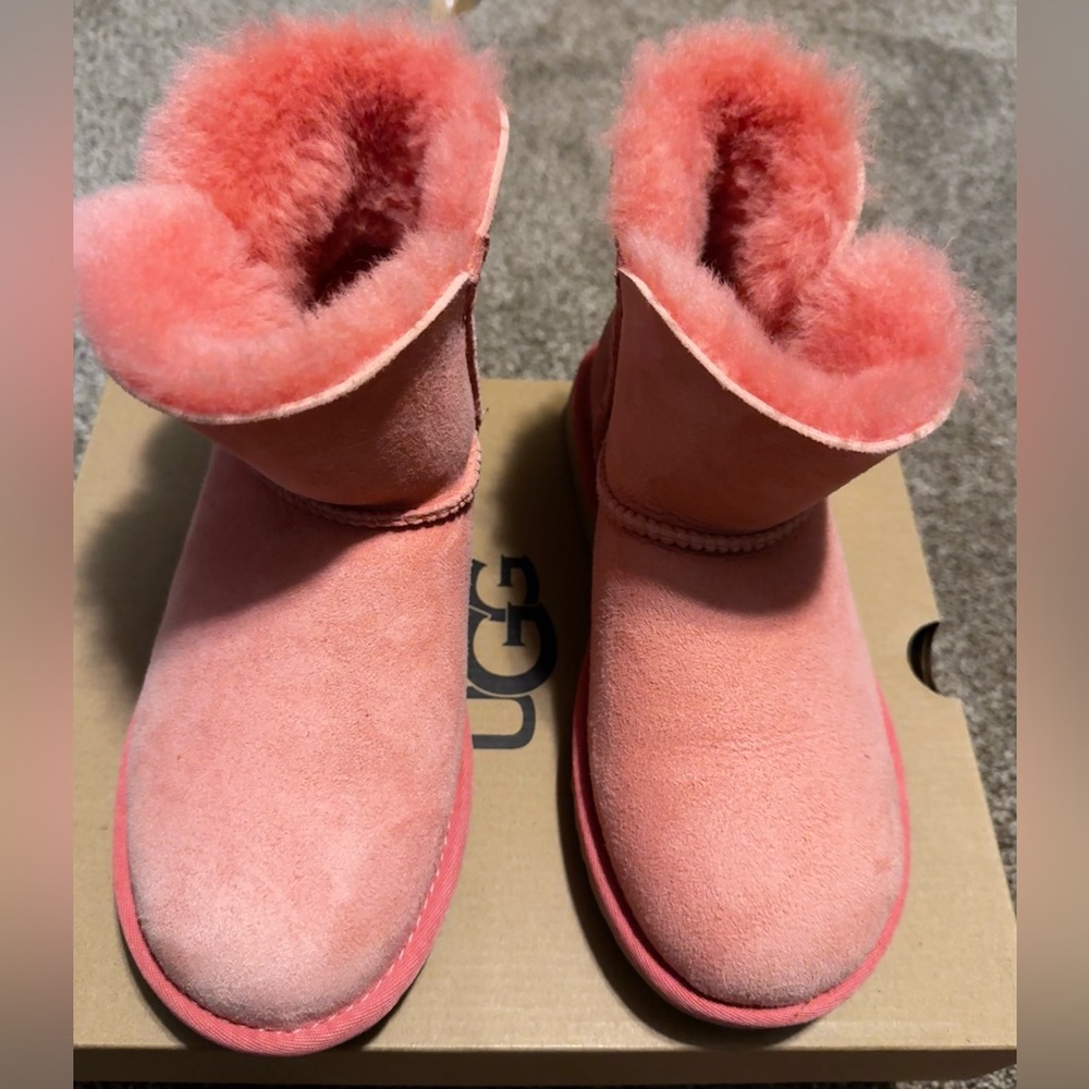 UGG Pink Suede Boots